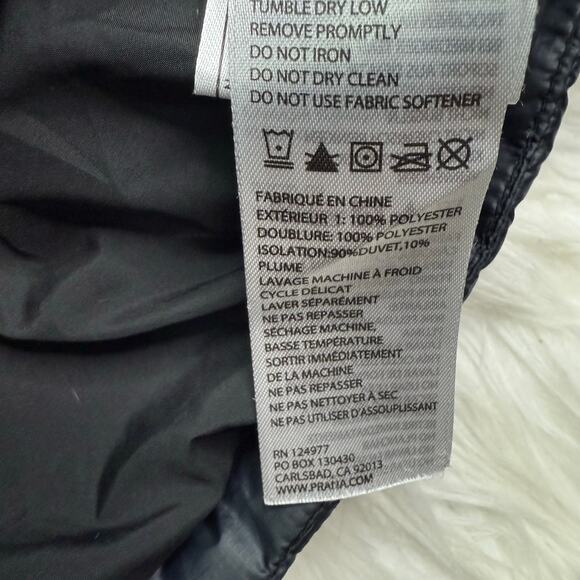 PrAna Women's Milly Down Filled Puffer Vest Charcoal Size M Outdoor Hiking - Picture 9 of 12